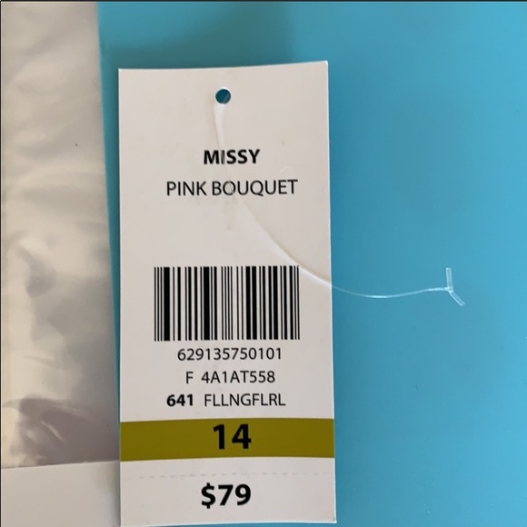 🍒 TANJAY Floral Dress…Navy w/ Pink Floral … NWT!!! - Picture 4 of 8